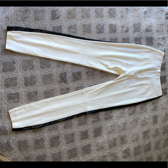 Dressy white pants with black stripe on the side - Picture 6 of 6